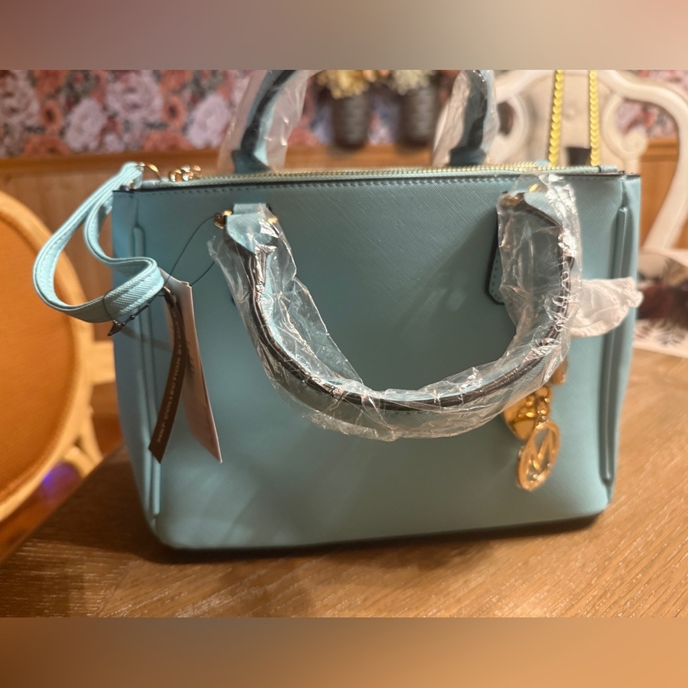New MKF Collection Gardenia Vegan Leather Women’s Tote Bag with Wallet by Mia K